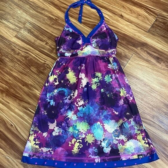 The North Face Echo Lake Halter Splatter Dress Small - Picture 2 of 5